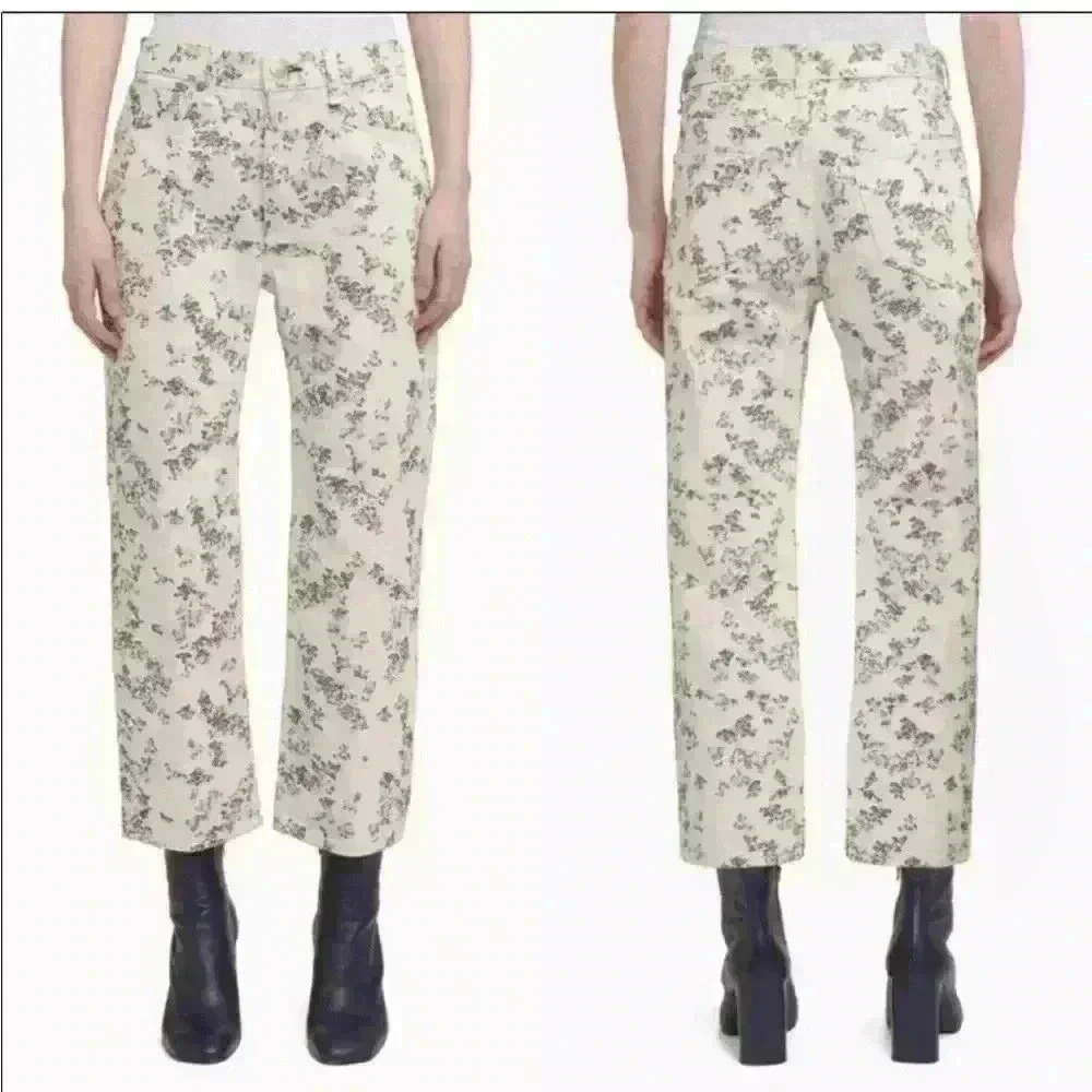 NWT Rag & Bone Floral “Boyfriend” Jeans, Size 27, Ankle Length